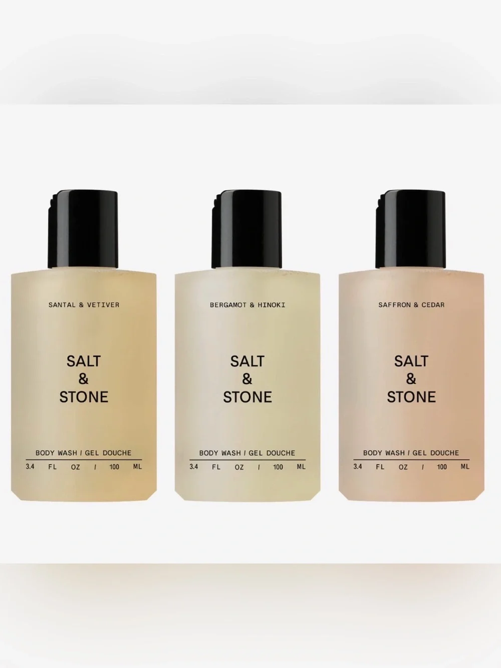 Salt & Stone Mini Body Wash Discovery Set NIB